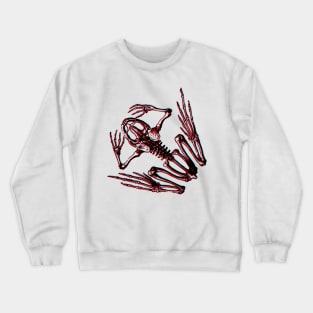 3D Frog Skeleton Crewneck Sweatshirt